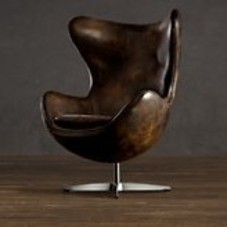 1950s Leather Copenhagen Chair | Leather  | Restoration Hardware