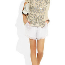DAY Birger et Mikkelsen&nbsp;|&nbsp;Day Light Twirling embellished silk-blend chiffon top&nbsp;|&nbsp;NET-A-PORTER.COM