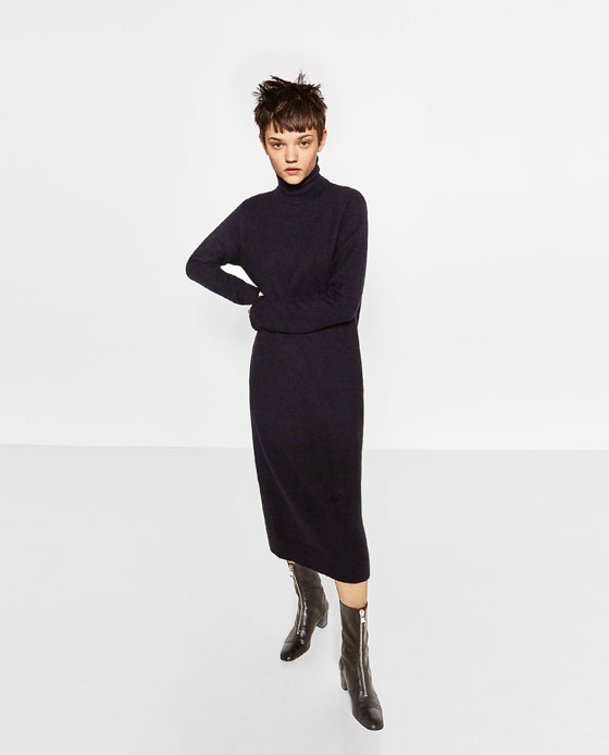 ROLL NECK LONG DRESS - DRESSES-WOMAN | ZARA United States