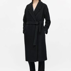 Belted wool coat -  Black  - Coats & Jackets - COS US