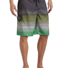 M. Hidary & Company Inc. Mens Ombre Stripe Eboard Board Shorts: Clothing