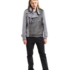 Sons Of Heros Leather Pannel Moto Jacket