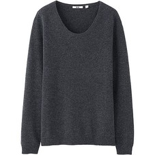  WOMEN CASHMERE ROUND NECK SWEATER  - UNIQLO