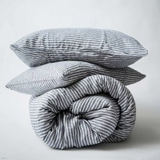 Cultiver Linen Duvet Cover Set with pillowcases Indigo White – Shoppe by Amber Interiors