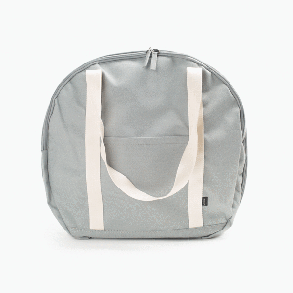 Angie Round Weekender in Stone                        | Poketo
