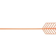 Wire Arrow Wall Decor, Orange | Auto Exposure Event | One Kings Lane