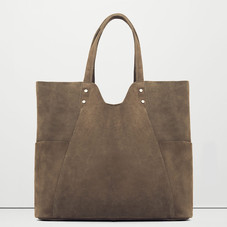 Leather shopper bag -  Women | MANGO USA