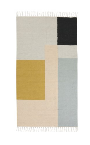 Ferm Living Shop — Kelim Squares Rug (Small)