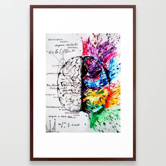 Conjoined Dichotomy Framed Art Print by meltingmiltons | 36x48