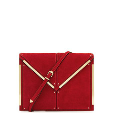 Mira Red Metal Bar Trim Clutch - REISS