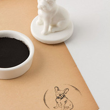 Ceramic Frenchie Stamper - Anthropologie.com