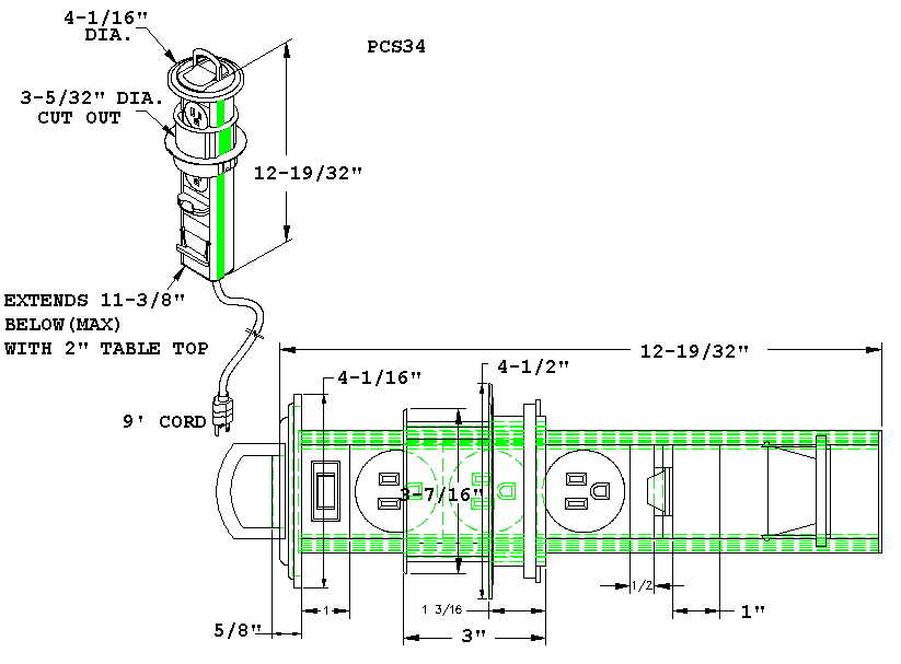 Kitchen Power Grommet - Doug Mockett.com