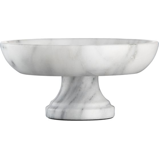 French Kitchen Marble Fruit Bowl in Serving Bowls | Crate and Barrel