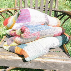 Color Block Mosaic Blanket | Home Decor & Lighting | Relais Knitwear | Scoutmob | Product Detail