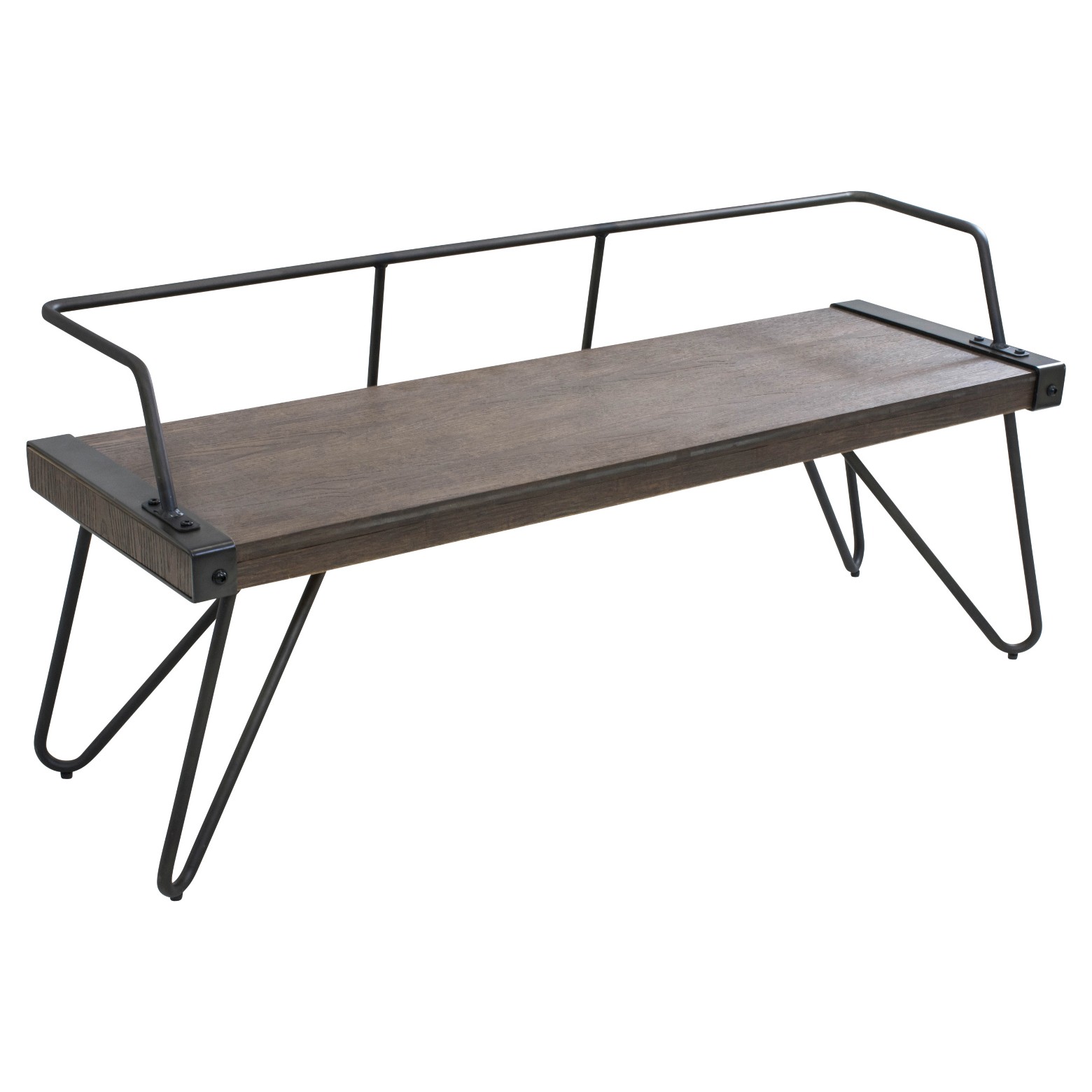 Stefani Industrial Bench - Antique Metal - LumiSource : Target