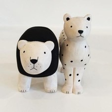 Wolves Within - Wood Totem Couple | Home of the Brave BROOKLYN WOLVES WITHIN NY 11222