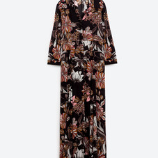 LONG DRESS WITH FLORAL PRINT - DRESSES-WOMAN | ZARA United States