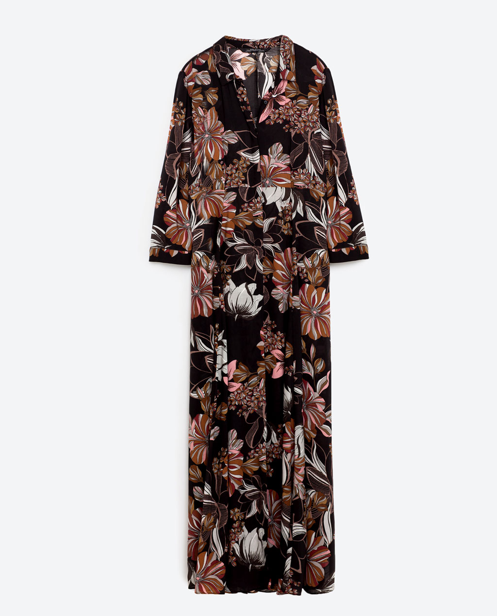 LONG DRESS WITH FLORAL PRINT - DRESSES-WOMAN | ZARA United States