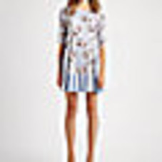 Suno - Mixed-Print Silk Dress - Saks.com