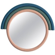 Iris Mirror in Kvardrat Fabric and Clear Mirror by Merve Kahraman For Sale at 1stdibs