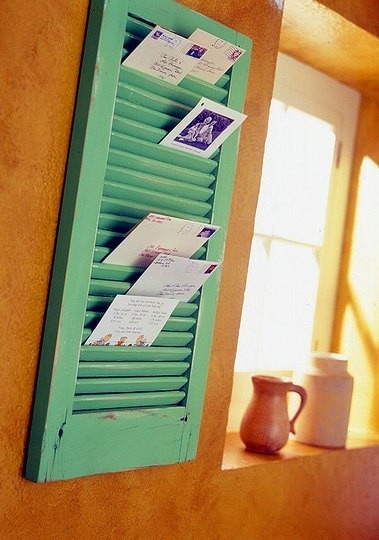 Mail holder/Window shutter