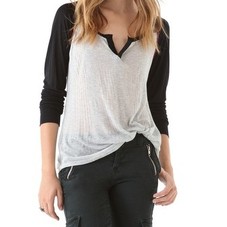 Townsen Mini-Stripe Baseball Top | SHOPBOP