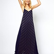 ASOS | ASOS Maxi Dress In Jacquard Spot at ASOS