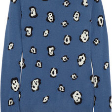 Chinti and Parker&nbsp;|&nbsp;Leopard-intarsia cashmere sweater&nbsp;|&nbsp;NET-A-PORTER.COM