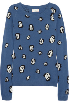 Chinti and Parker&nbsp;|&nbsp;Leopard-intarsia cashmere sweater&nbsp;|&nbsp;NET-A-PORTER.COM