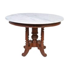 Javanese Dutch Round Top Dining Table | Chairish