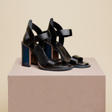 Kelsey Leather Ankle Strap Sandals - Finery London | USA