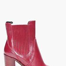 Marc By Marc Jacobs Burgundy Chelsea Boots for women | SSENSE