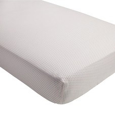 Organic Swiss Dot Crib Fitted Sheet | The Land of Nod