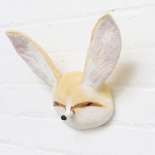 FENNEC FOX - Paper Mâché Head / abigailbrown