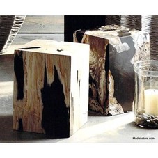 Roost Petrified Wood Block Stools by Roost | MapleNest
