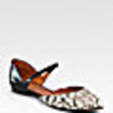 Sigerson Morrison - Holli Snakeskin Ballet Flats - Saks.com