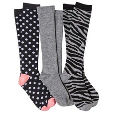 Junior's Knee High Socks 3-Pack - Pink : Target