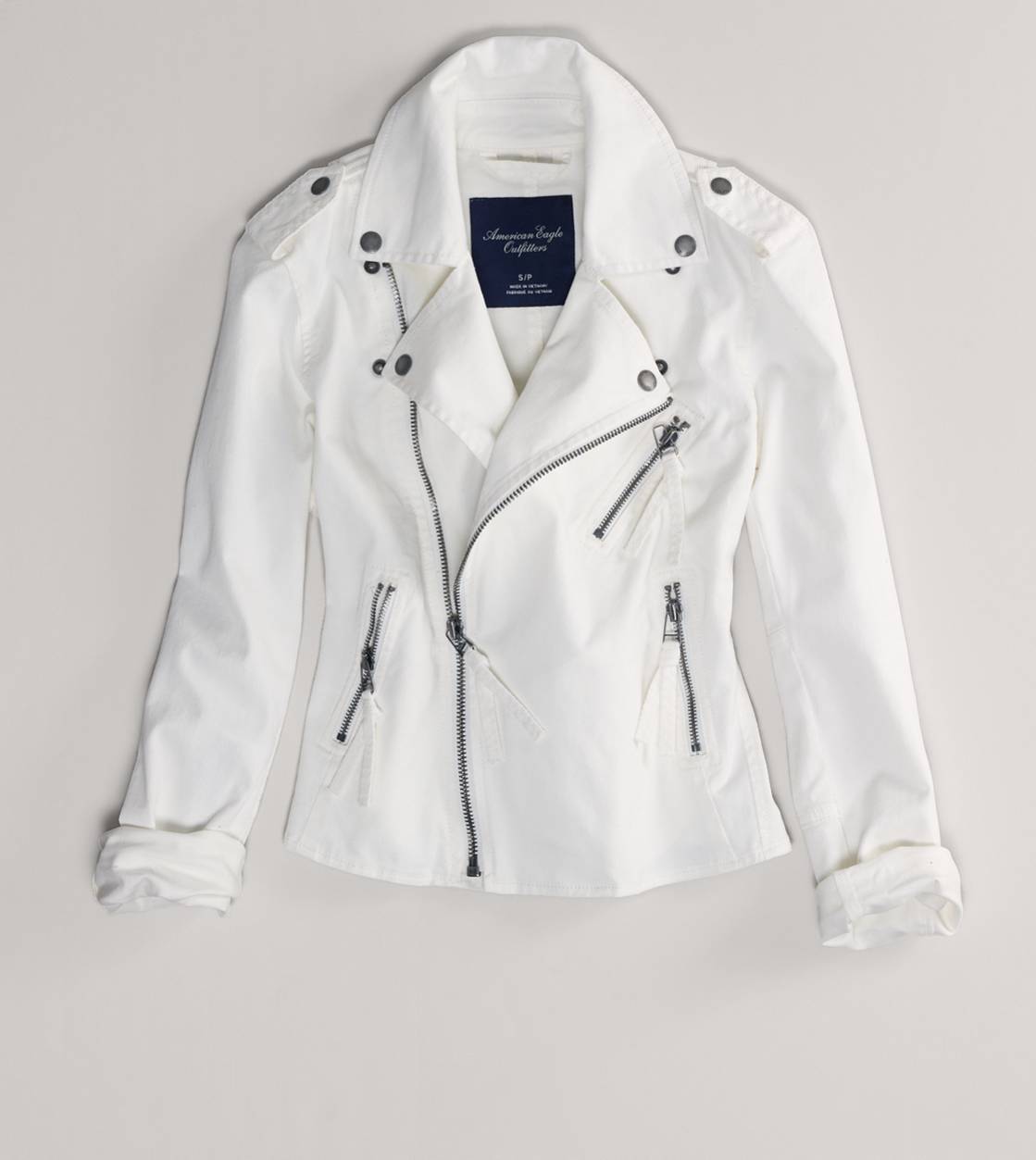 AE Denim Motorcycle Jacket | American Eagle Outfitters