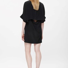 Open-back silk dress