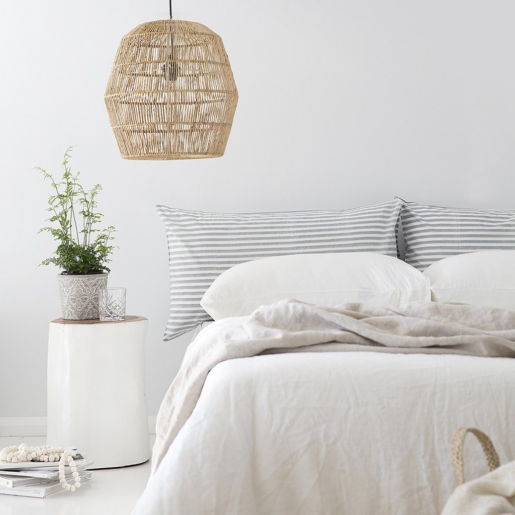 Pinstripe Pillowslip in Grey | The Pillowslip Store