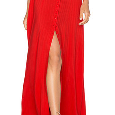 MAJORELLE Sangria Maxi Skirt in Red | REVOLVE