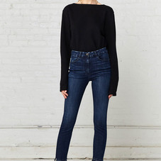 Preorder W3 High Rise Channel Seam Skinny Crop | Crush - 3x1 | 3x1 | Made Here
