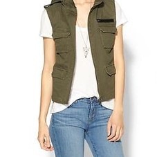 Hive & Honey Andie Military Hooded Vest | Piperlime