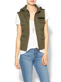Hive & Honey Andie Military Hooded Vest | Piperlime