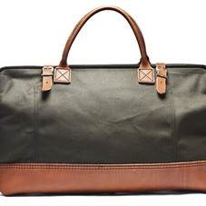 Handmade Canvas & Leather Weekend Bag (Olive) - Kaufmann Mercantile