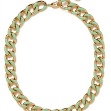 Mint Gloss Enamel Necklace - LOOK OF THE WEEK - Just In