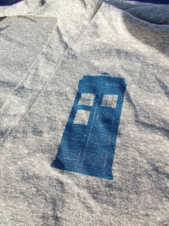 Old School Police Box Unisex Cardigan by Geekiana on Etsy