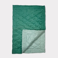 Silk Quilt, Teal Green/Sea Green - Homeware