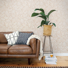 Scallop Dots Wallpaper. Rust | These Walls