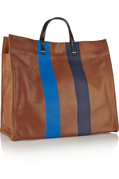 Clare V&nbsp;|&nbsp;Simple coated-leather tote&nbsp;|&nbsp;NET-A-PORTER.COM